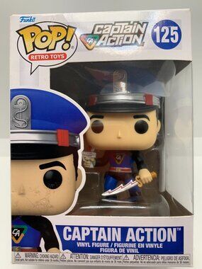 Funko Pop Retro Toys Captain Action Vinyl Figure #125 Collectible In Box